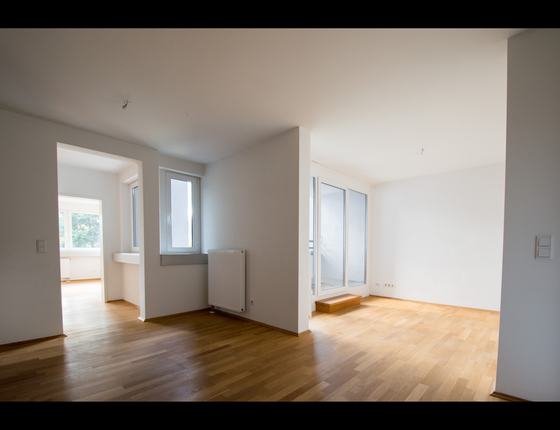 Leerstehende Wohnung vor der Vermarktung