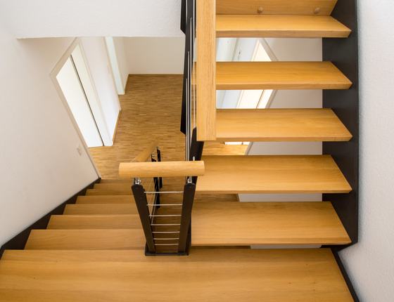 Innentreppe in einem Wohnhaus im Rhein-Main-Gebiet