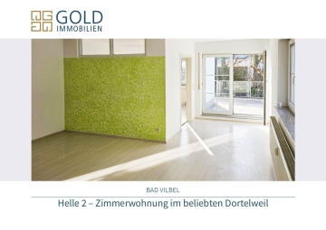 Helle 2-Zimmer Wohnung im beliebten Dortelweil, 61118 Bad Vilbel (DE), Etagenwohnung